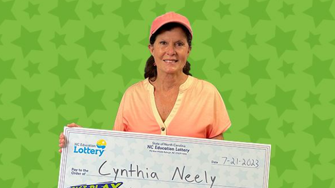 Cynthia Neely thought someone else hit the jackpot before discovering her big North Carolina win.