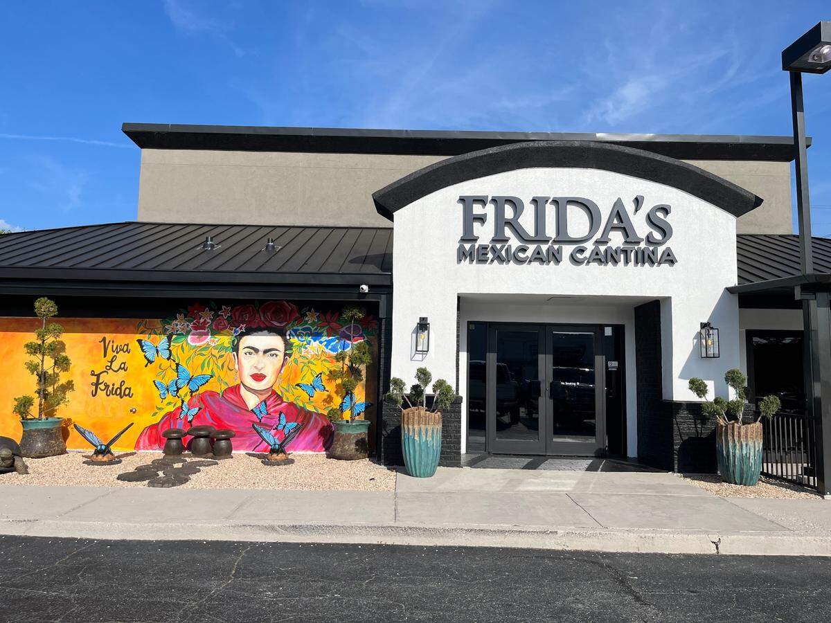 Frida’s Mexican Cantina is at 8740 Pineville-Matthews Road, right next door to Krispy Kreme.