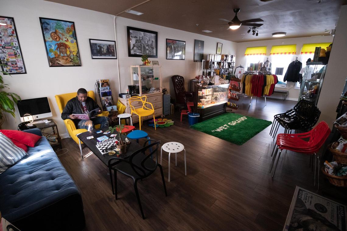 The Corner in University has an abundance of hip-hop-artist-inspired knick-knacks and clothing. The second story will house performances and private events.