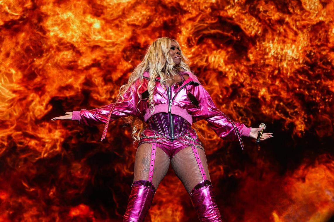 Mary J. Blige performs at Spectrum Center during her Gorgeous tour on Wednesday, September 21, 2022 in Charlotte, NC.