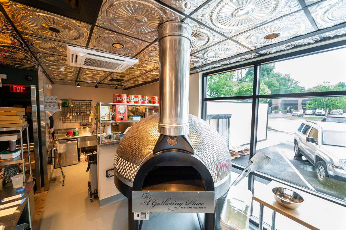 The pizza oven at Flight.