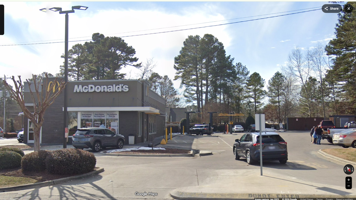 Gun fires by accident at McDonald’s drive-thru, wounding customer, NC police say