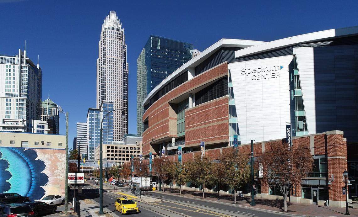 Novant Health will host a COVID-19 vaccine event at uptown's Spectrum Center on Saturday.