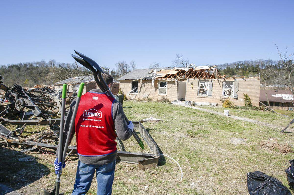 Mooresville-based home improvement company Lowe’s will distribute more emergency supplies and support to communities impacted by the tornadoes in Mayfield, Kentucky.