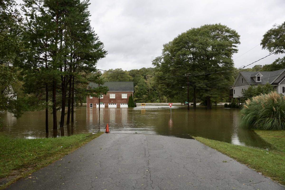People in the Riverside Drive area are being evacuated as water continues to rise Friday morning, Sept. 27, 2024.