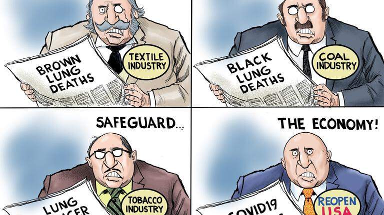 Kevin Siers cartoon: Keep the country safe? First things first