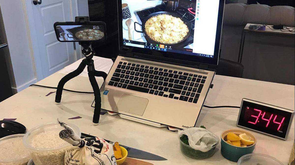 Charlotte’s virtual cooking classes include some that are interactive and some that are pre-recorded to suit your needs.