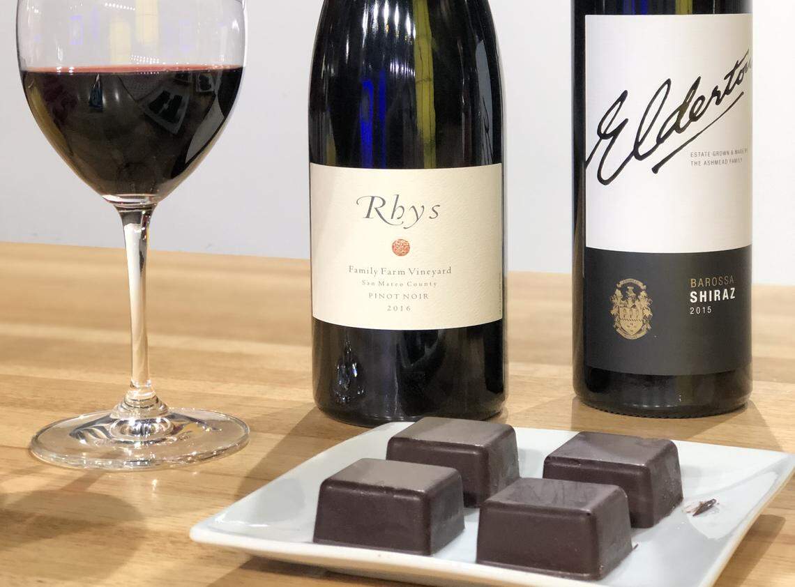 Because most chocolate has sugar and sweetness, a dry red wine will taste flat if you pair them together.