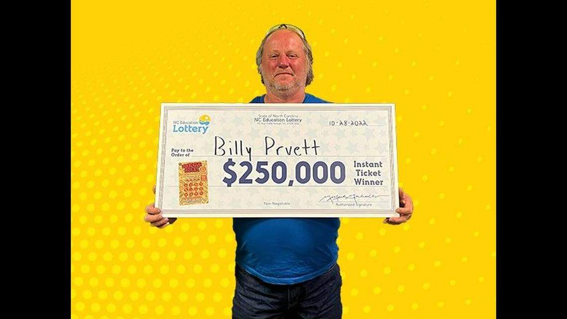 Billy Pruett spent $5 on the lucky scratch-off ticket.