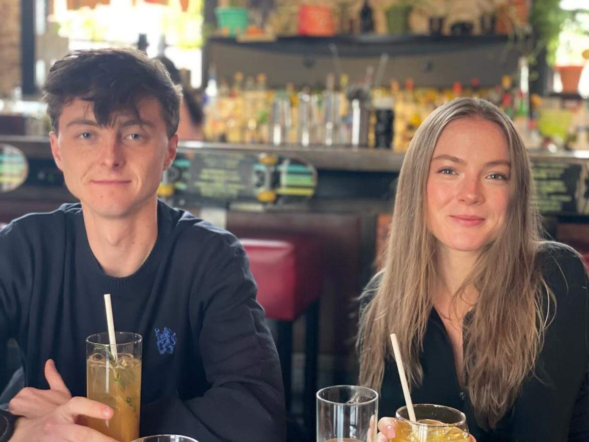 Pierre Lipton with his sister, Adelina. Adelina said he was a protective and supportive older brother.