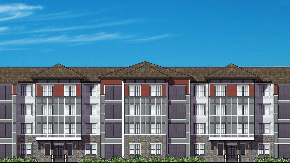 A rendering of the Flats at Edgewater