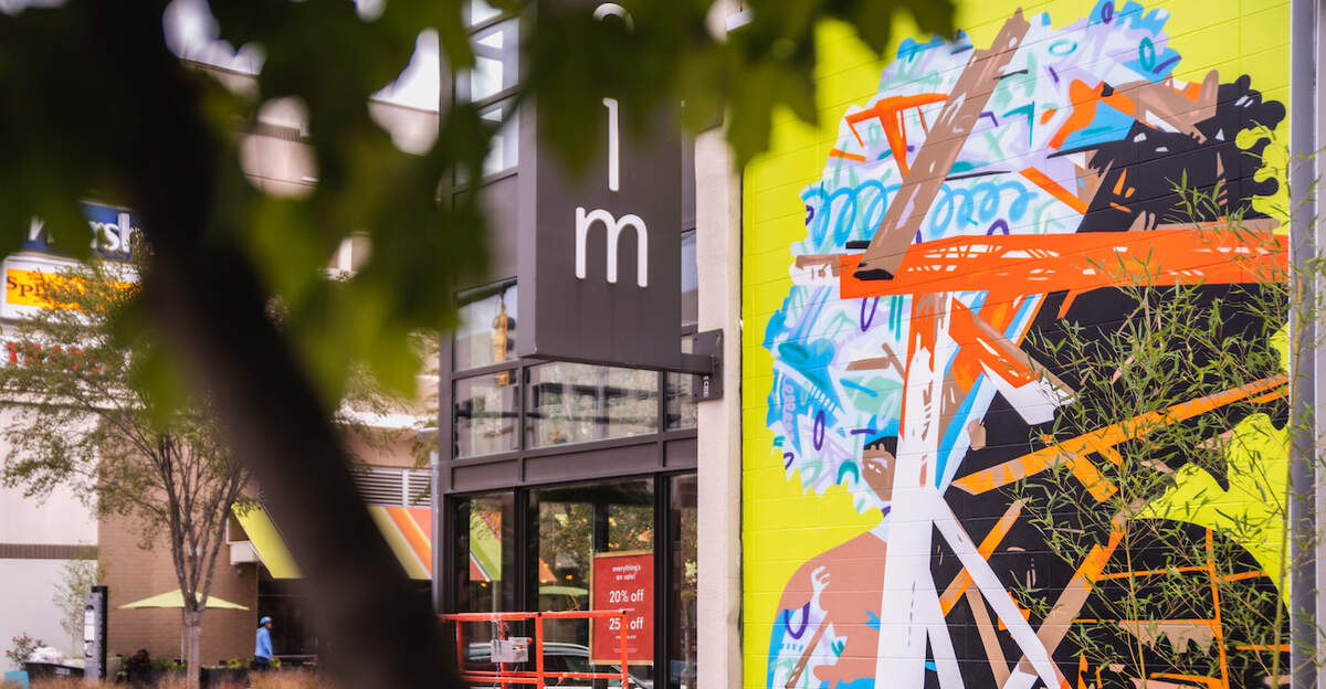 Mural by Sharon Dowell of Charlotte.