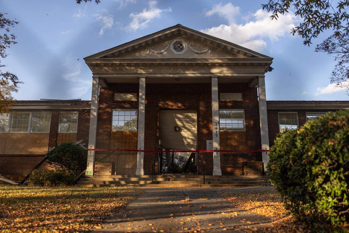 The Midwood International and Cultural Center at 1817 Central Avenue, which was formerly Midwood Elementary School, is being torn down and replaced with apartments. 