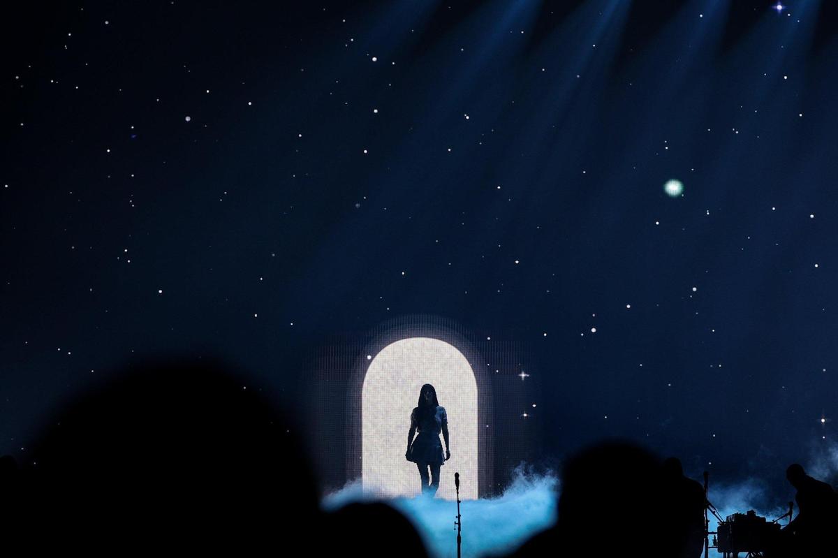 Kacey Musgraves performs during her “Deeper Well World Tour” show at Spectrum Center in Charlotte on Thursday night.