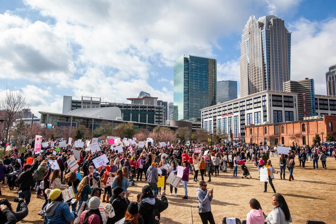 The 2020 Women United March in uptown Charlotte on Saturday, January 25, 2020