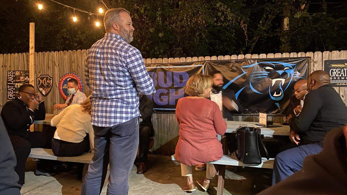 Queen City Nerve publisher Justin LaFrancois took a photo of some Charlotte City Council members along with Mayor Vi Lyles at Hattie’s Tap & Tavern on Monday, Oct. 5.