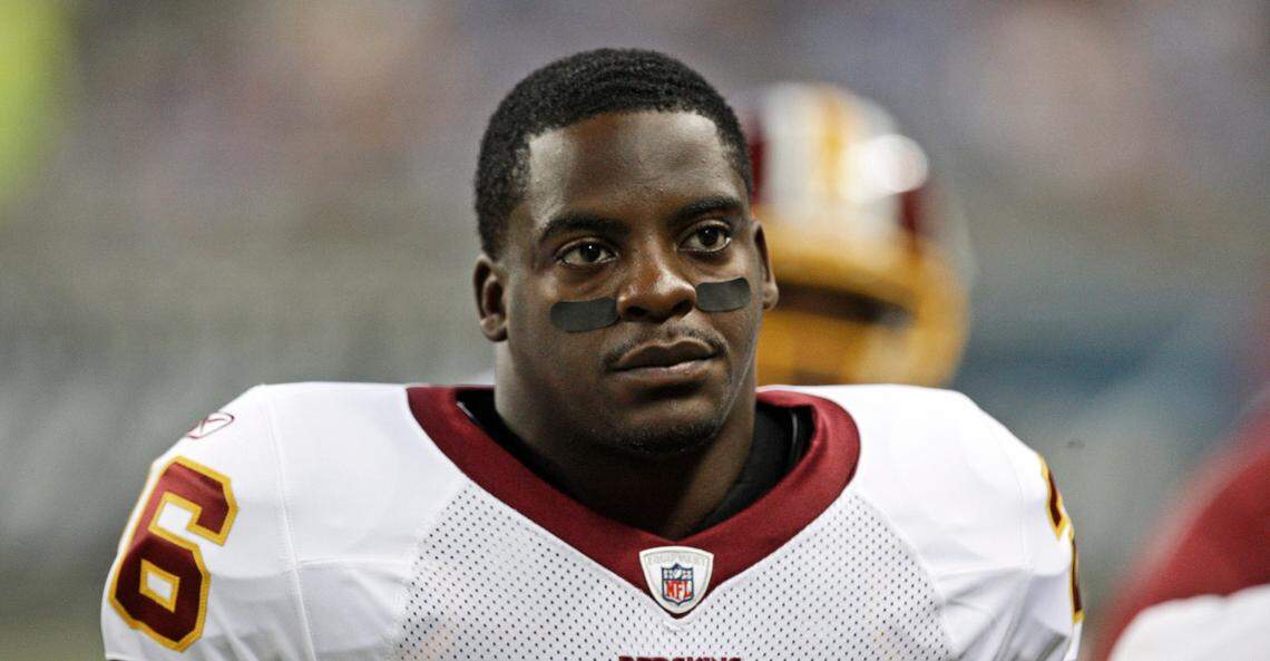 Washington running back Clinton Portis looks on during a game against the Detroit Lions in 2009. The former NFL star, now living near Charlotte, pleaded guilty Tuesday, September 7, 2021, to defrauding a league health care benefits fund. In all, federal prosecutors say 15 retired players bilked $2.5 million from the reimbursement account and await sentencing in federal court. 