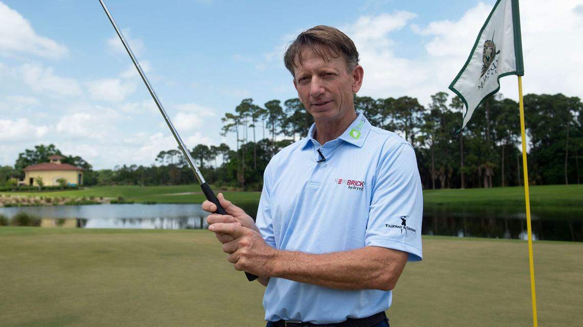 Long-time PGA Tour golfer Brad Faxon, seen Monday, March 25, 2019, is pictured at Old Palm Golf Club in Palm Beach Gardens, Florida.