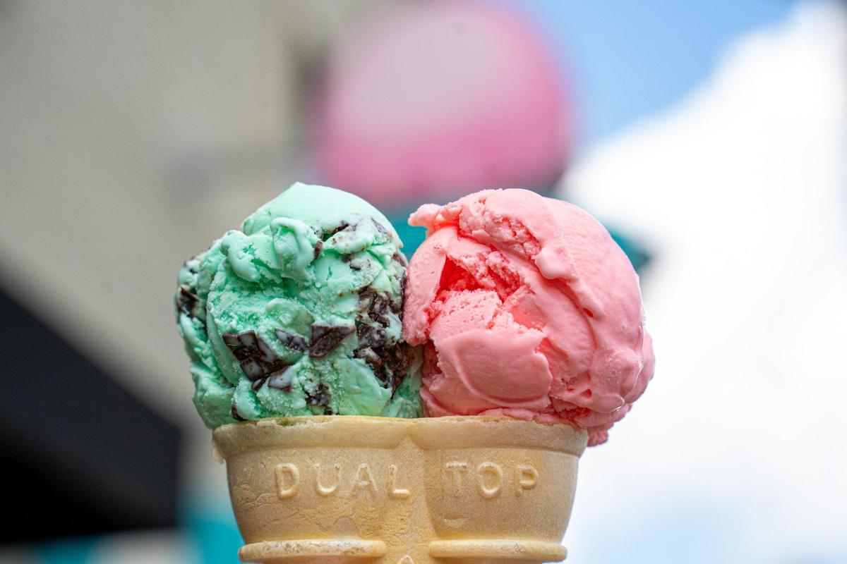 Elizabeth Creamery has an old-timey ice cream shop feel to it.