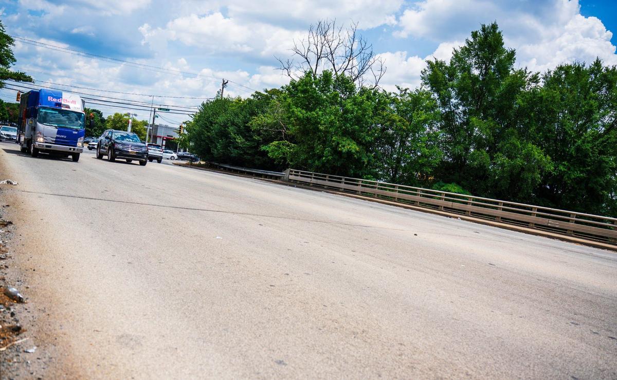 At the intersection of E Westinghouse Boulevard and South Boulevard sits a section of road where there are currently very little or no lane markers present on July 9, 2024.