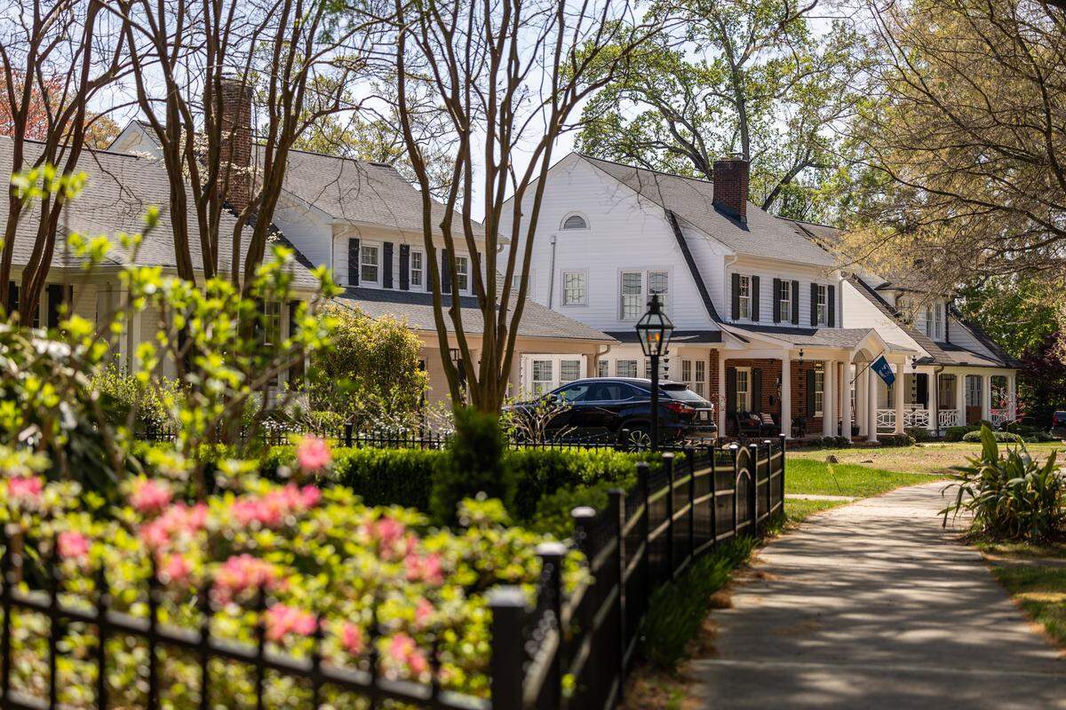 Dilworth Road East in Charlotte. The Dilworth neighborhood is one of the best places to live in the area, according to Niche rankings. 