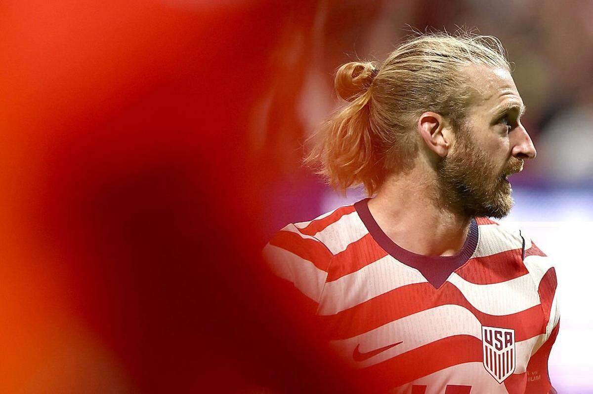 Tim Ream of the United States looks on during the international friendly match between the United States and Belgium at Mercedes-Benz Stadium on March 28, 2026, in Atlanta.