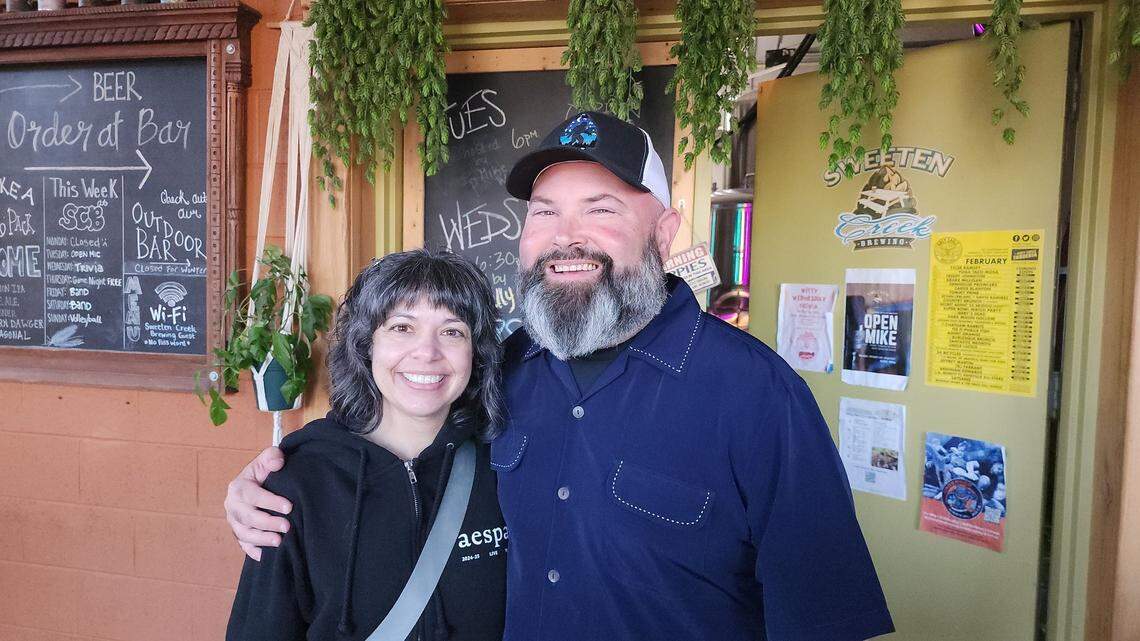 Sara Murphy and Tony Prieto at Prieto’s welcome party.