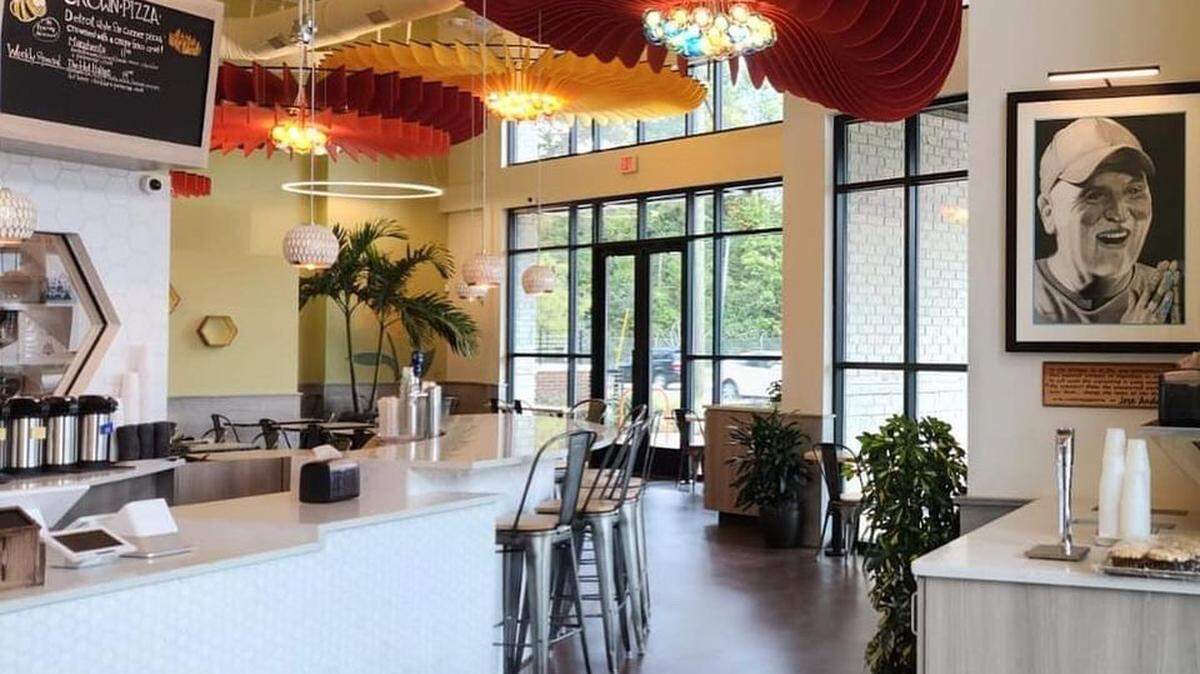 The interior of Sunflour Baking Company’s newest location in NoDa.