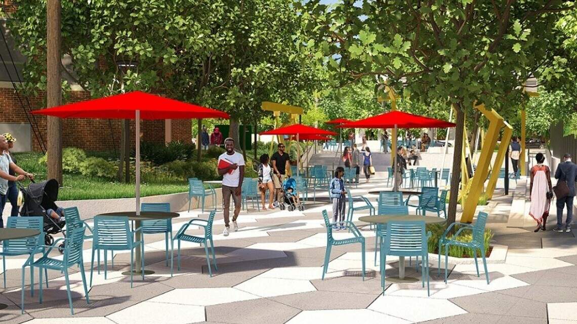 A gentrifying part of Charlotte gets a new, $5.5 million plaza. Here’s a first look