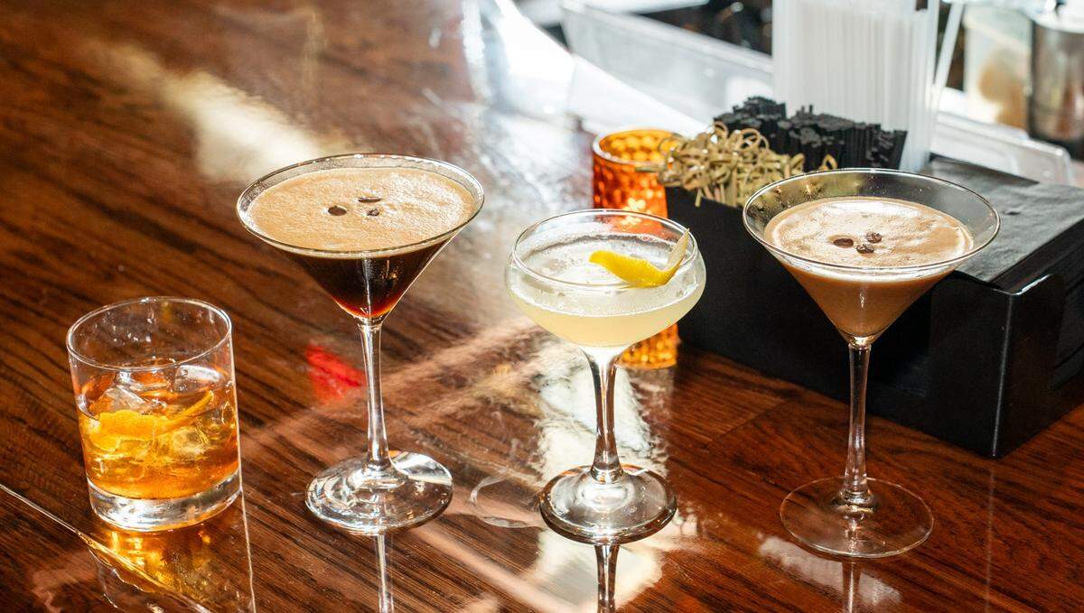 Cocktails (including espresso martini flights), wine and beer are on the menu at Eighty Eights.