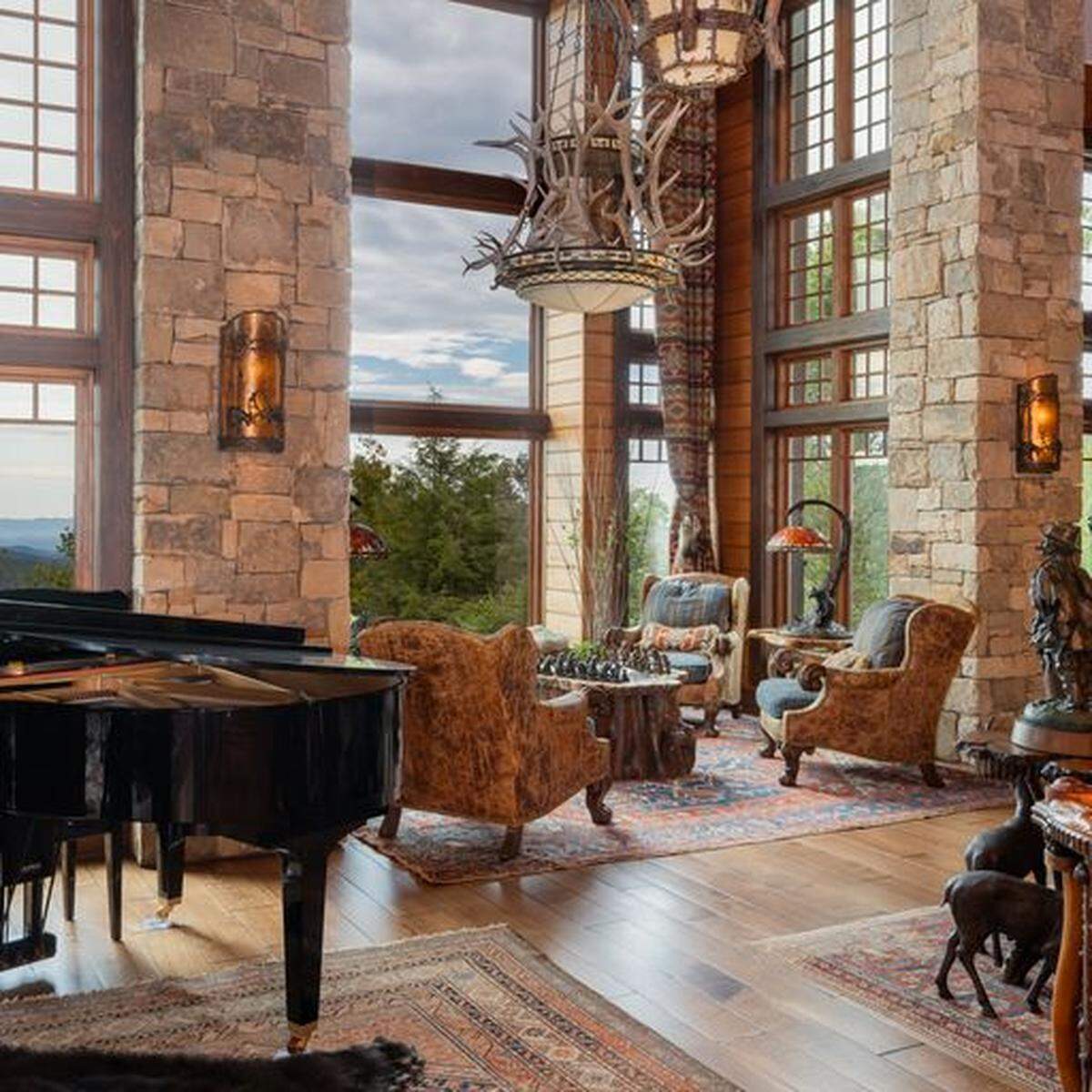 A mansion perched atop a 5,000-foot ridge in the North Carolina mountains and offering views of Grandfather Mountain, other peaks and even uptown Charlotte, went on the market for $29.75 million.