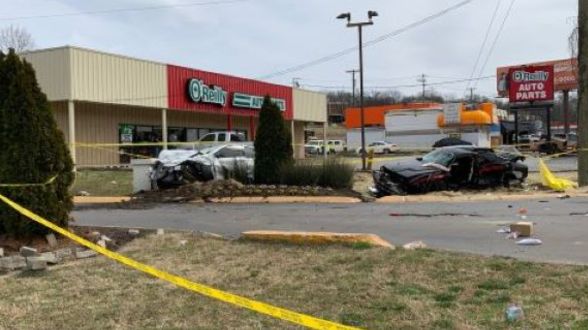 Aftermath of the March 5 wreck.