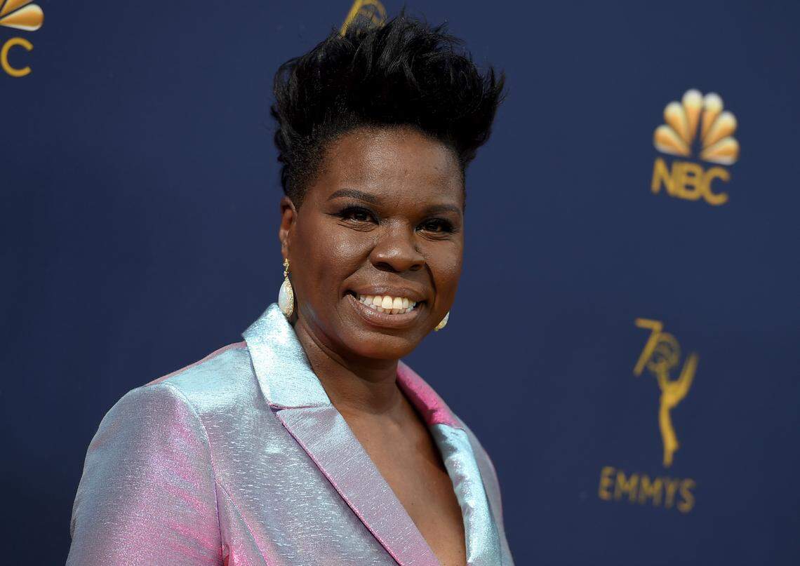 FILE - This Sept. 17, 2018 file photo shows Leslie Jones at the 70th Primetime Emmy Awards in Los Angeles. Jones will host the 2021 “MTV Movie & TV Awards. (Photo by Jordan Strauss/Invision/AP, File)