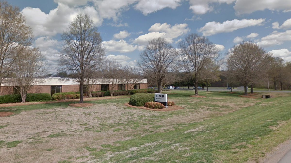 BASF’s hygiene products facility at 3304 Westinghouse Blvd. in Charlotte will close soon.