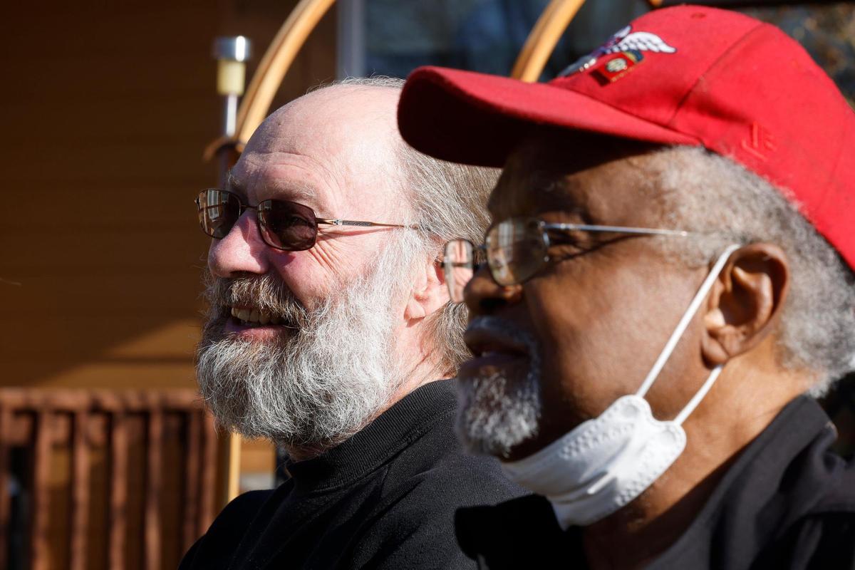 “There were so many white males in and out of my life that I could not share anything with,” says Walter, at right. “I share almost anything with Ron. I’m just glad he’s around. Really, I am.”