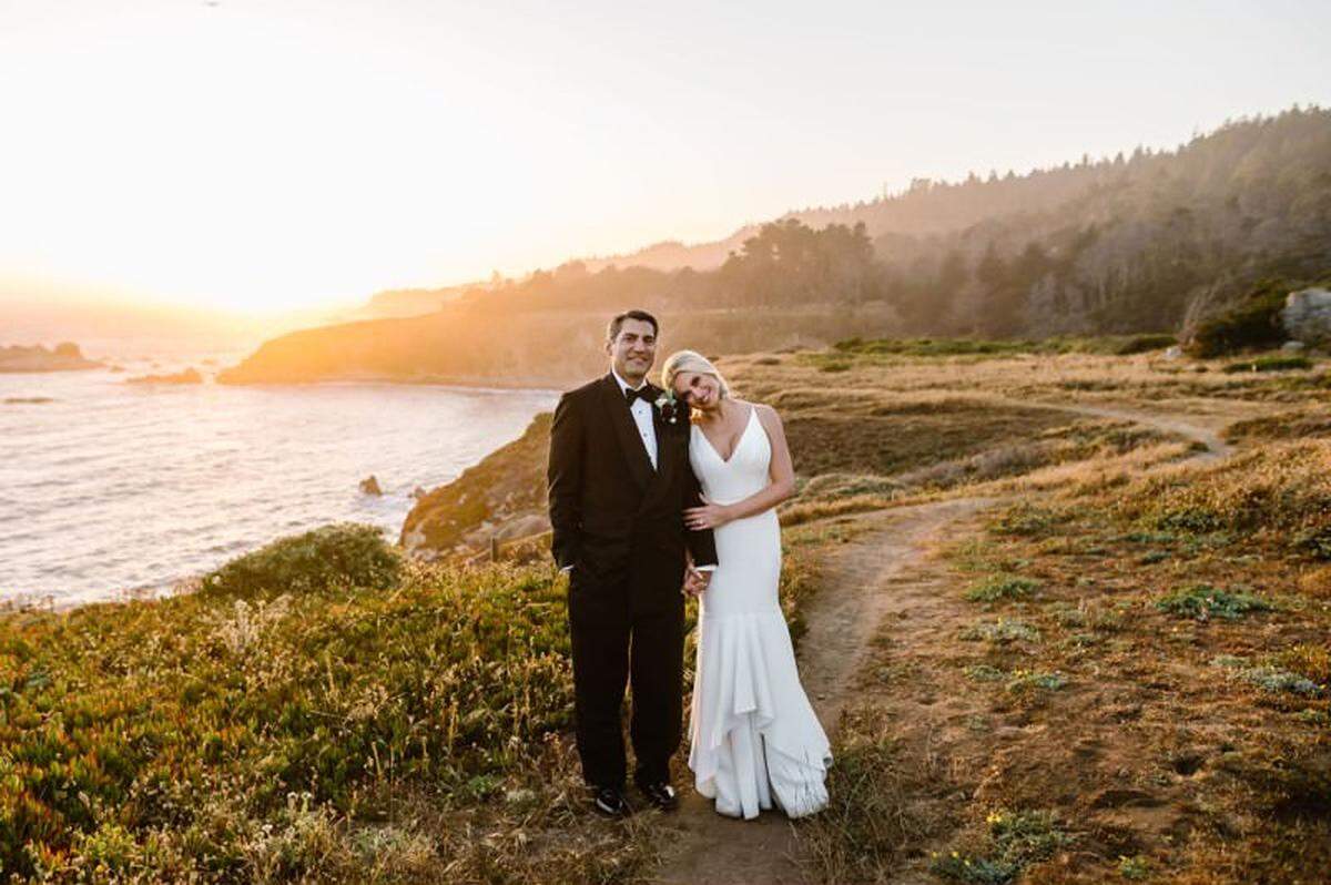 Carolina Panthers salary cap manager Samir Suleiman, left, and his wife, Erin Suleiman.