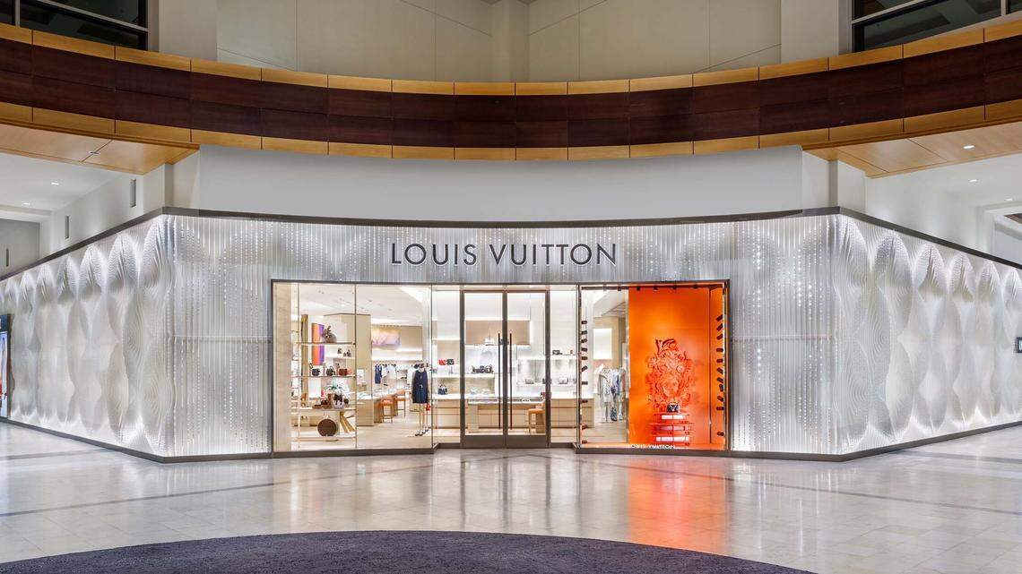 A view of the revamped Louis Vuitton store at SouthPark mall in Charlotte.