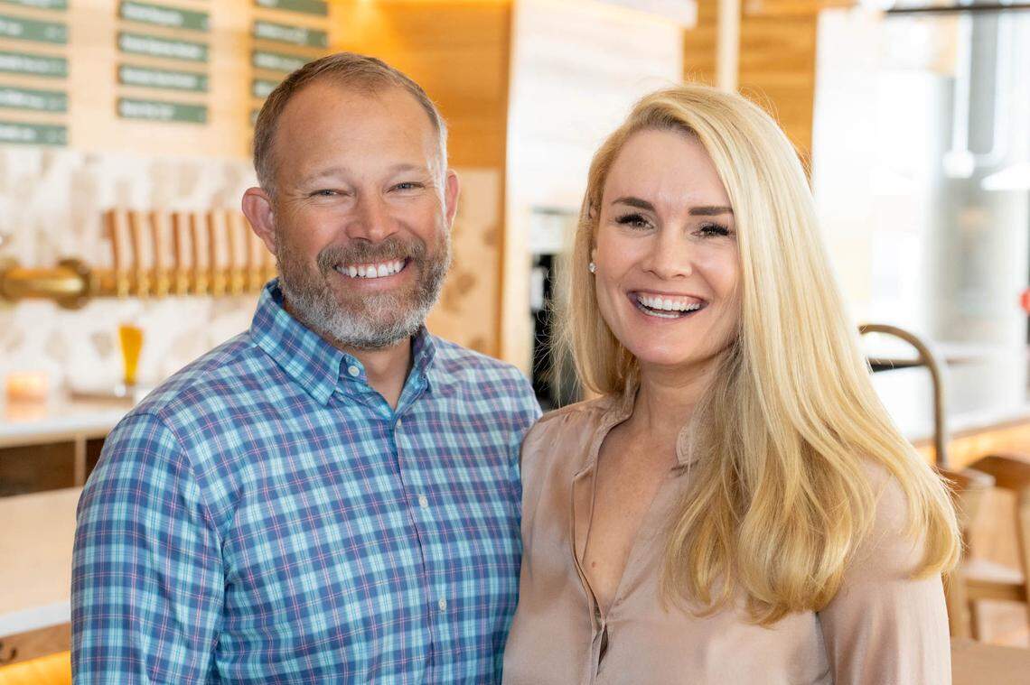 Justin and Sarah Brigham, owners of Sycamore Brewery.