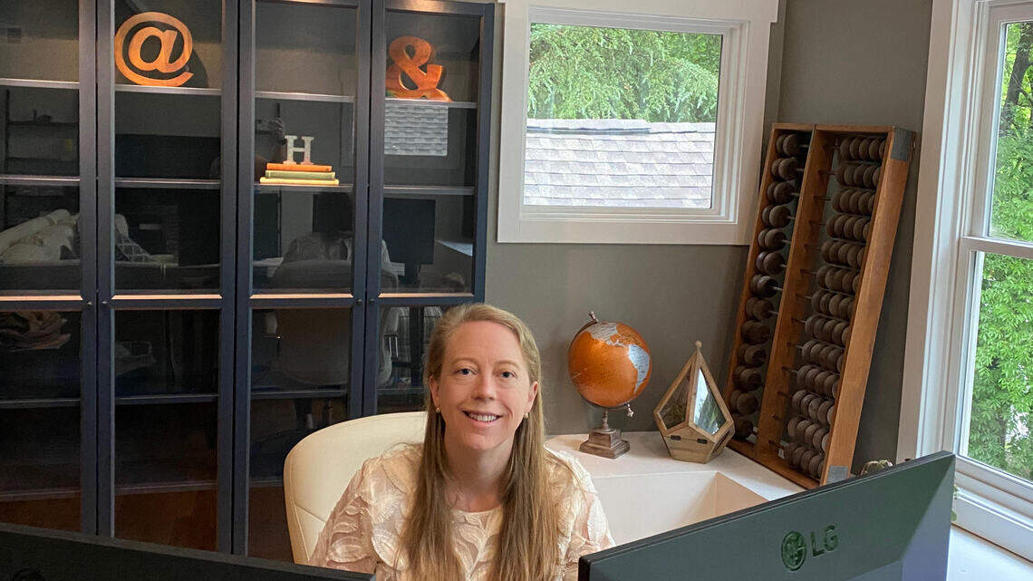 Heard of the ‘credibility bookcase’ yet? Charlotte steps up video chats during COVID.