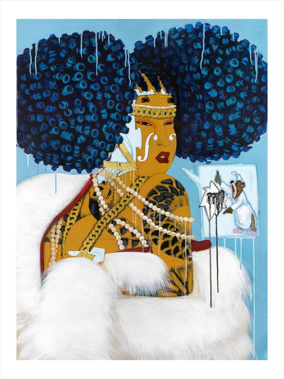 El Oso Me Pregunto, 2016 by American artist Rozeal.