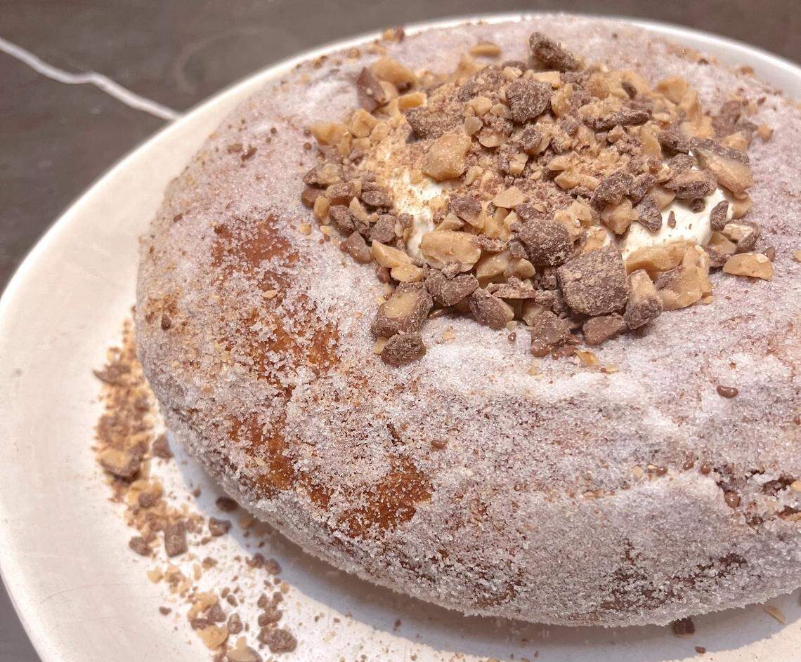 Stoke’s one-pound doughnut.