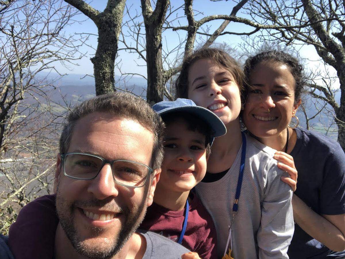 Dr. Gabriela M. Maradiaga Panayotti with her family.