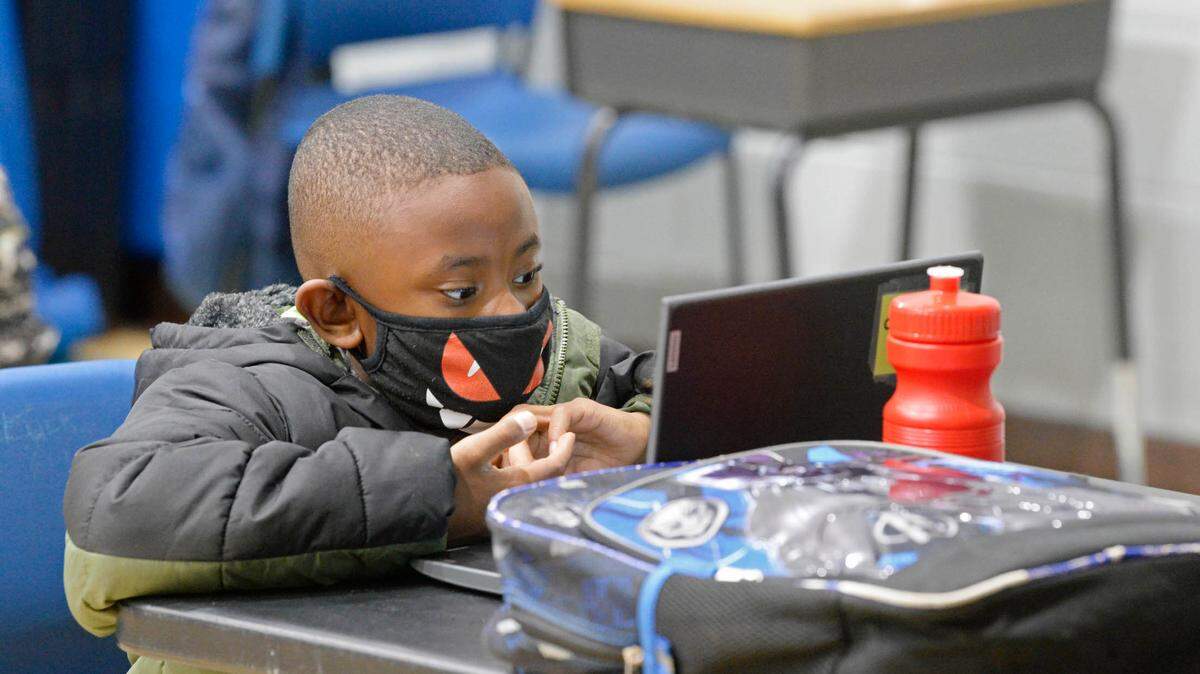During remote learning due to COVID-19, the YMCA of Greater Charlotte held a “School Days” program for CMS students at the Stratford Richardson YMCA . Photo is from Wednesday, February 3, 2021. 