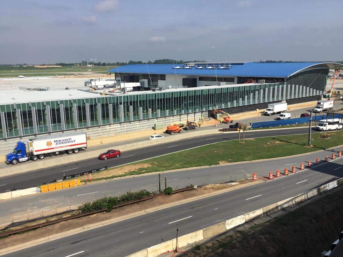 Concourse A North, the expansion that's set to open this month at Charlotte Douglas International Airport with nine new gates.