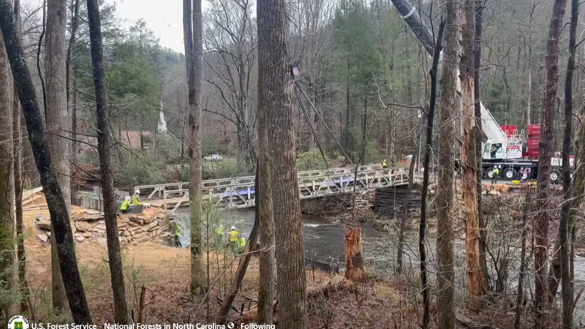 Beloved bridge built in 1935 removed in NC’s Pisgah National Forest. Here’s why