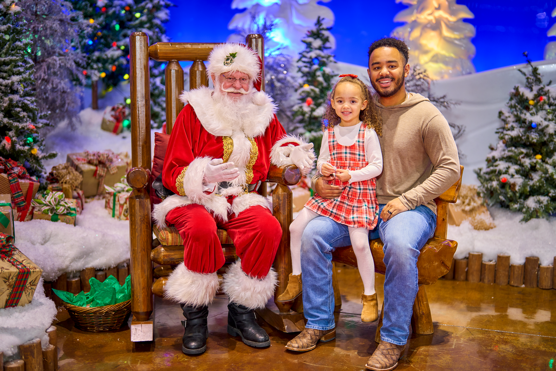 Santa’s Wonderland at Bass Pro Shops and Cabela’s runs through Christmas Eve.