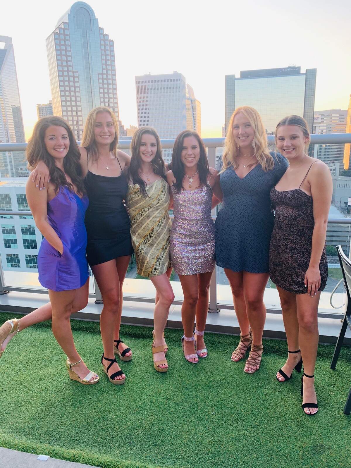 Payton Cannon, third from right, celebrates her 21st birthday with friends. David Cannon’s fiancee, Amanda, is at left.
