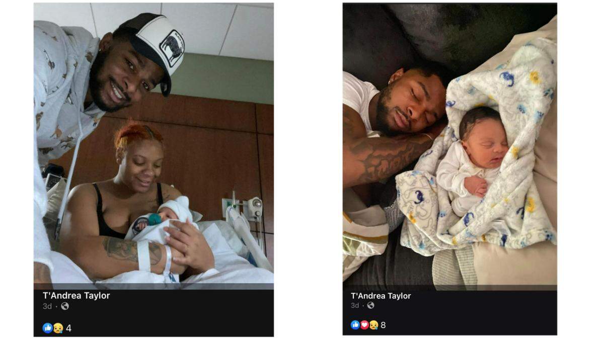 Darwin Hill, 29, was killed weeks after his son was born, his family said.