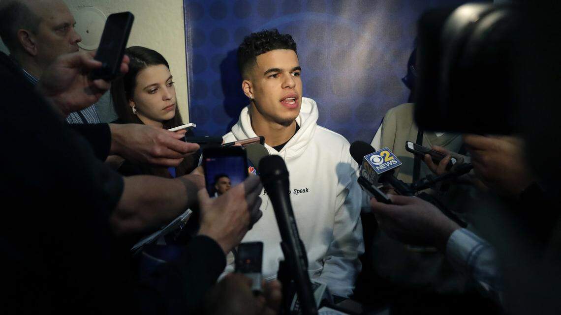 Michael Porter Jr. of Missouri told reporters during the NBA draft basketball combine in Chicago that he's the best player in the 2018 NBA draft. But he might be available to the Hornets at No. 11 because of a back injury.