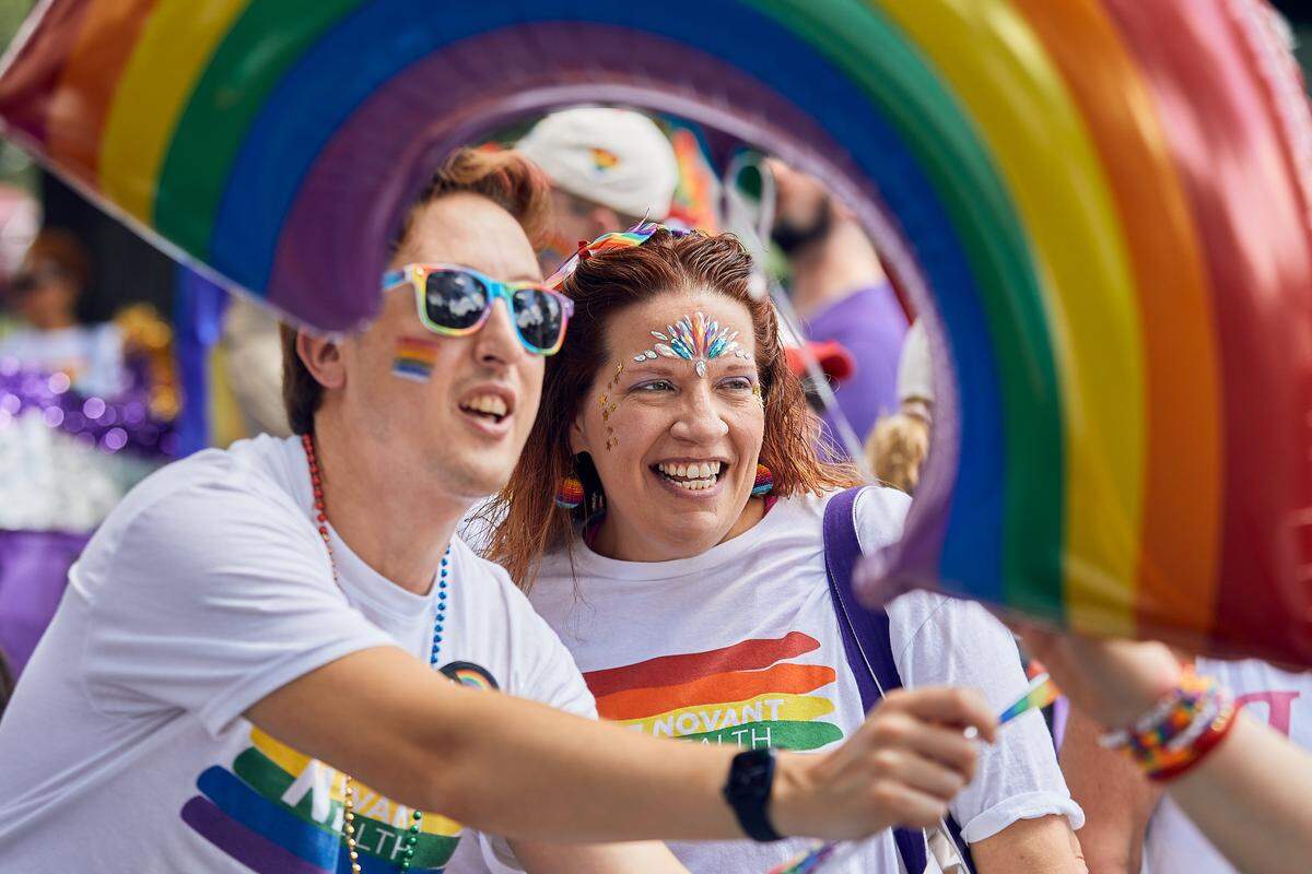 Families gathered in uptown Charlotte on August 17, 2025, to witness the sights and sounds of the 25th Charlotte Pride Parade.